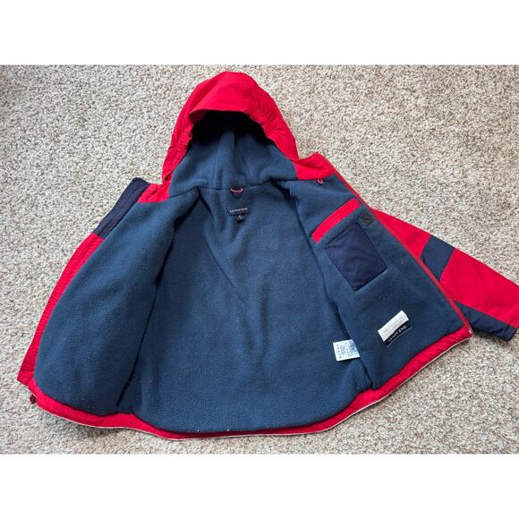 LAND'S END BOYS Winter Coat/Jacket; SIZE 6X-7; Red & Blue - Picture 10 of 11